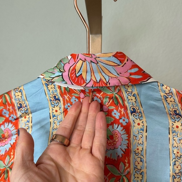 Misa Los Angeles | Roya Blouse in Casablanca Border Mix - Picture 8 of 9